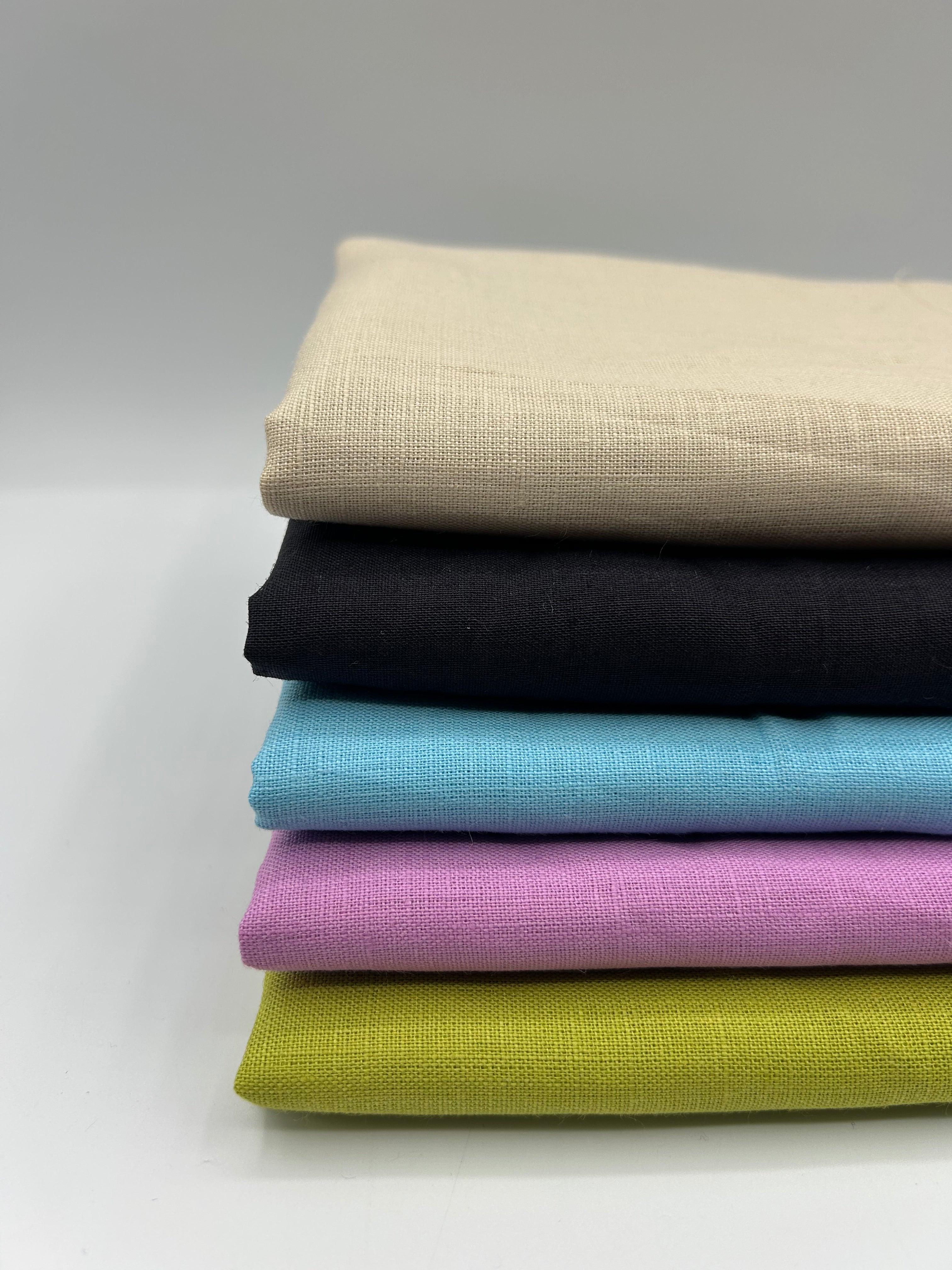 %100 Keten Kumaş – Krem