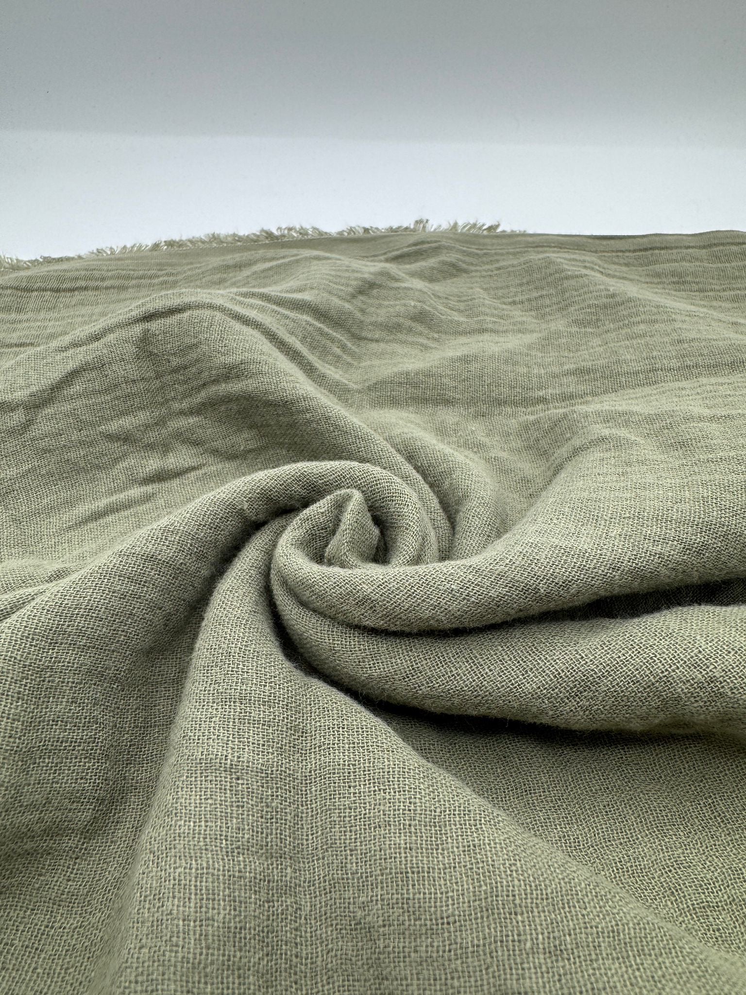 2 Katlı Müslin Kumaş - Çağla Yeşil