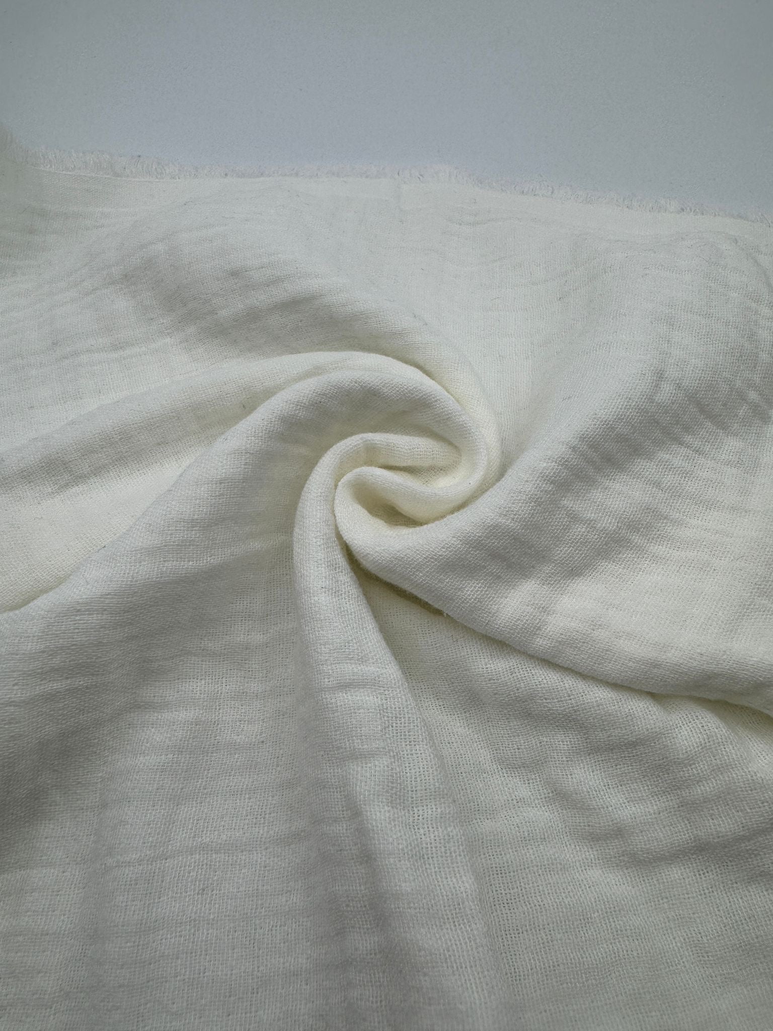 2 Katlı Müslin Kumaş - Ekru