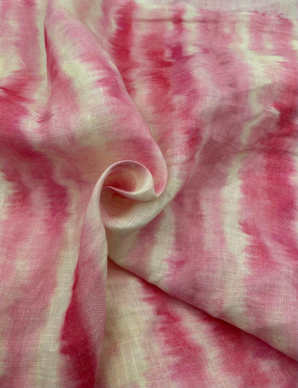 %100 Keten Kumaş - Desenli