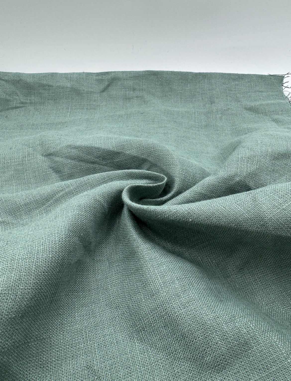 %100 Ham Keten Kumaş - Zümrüt