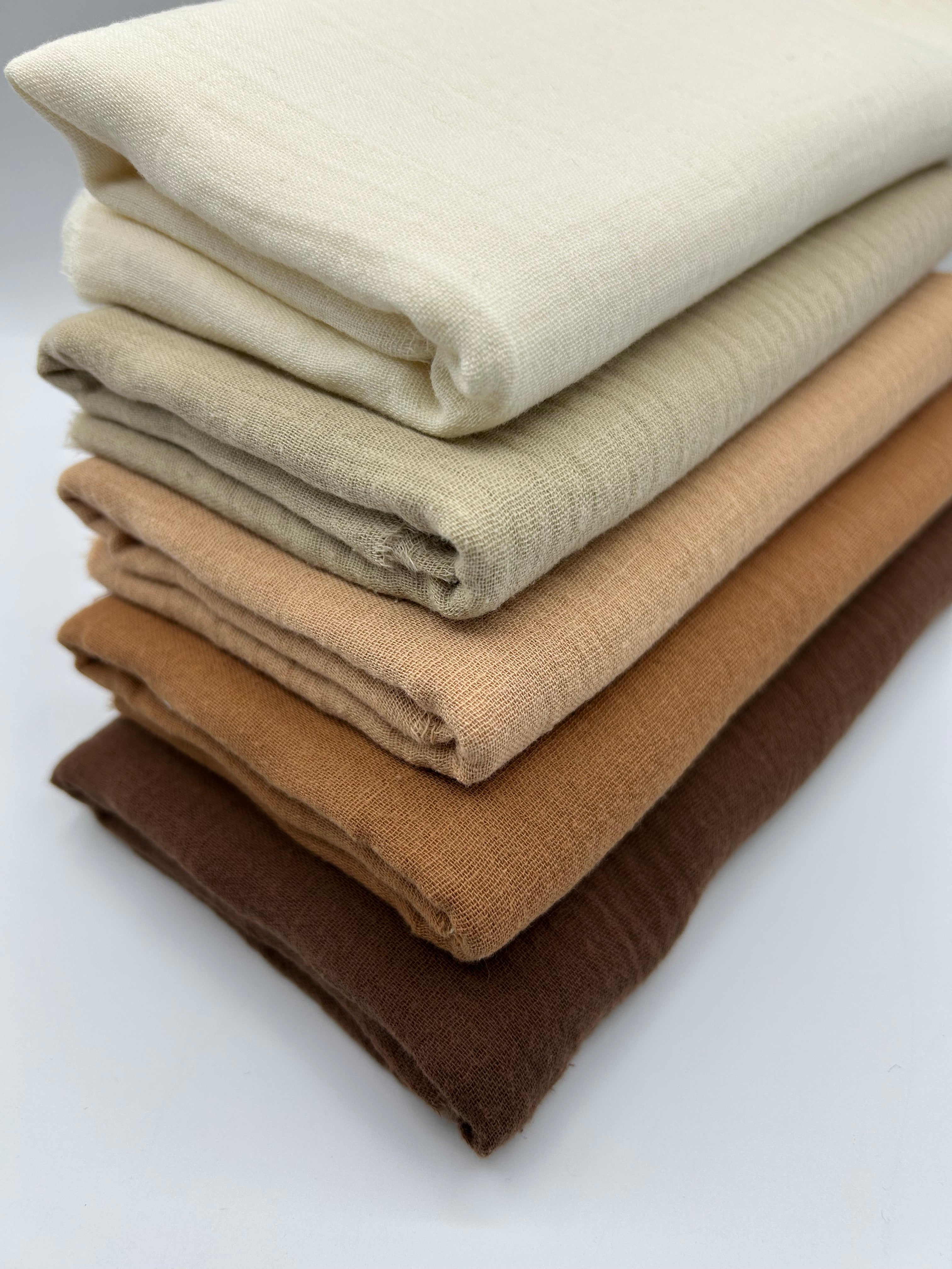 2 Katlı Müslin Kumaş - Taş