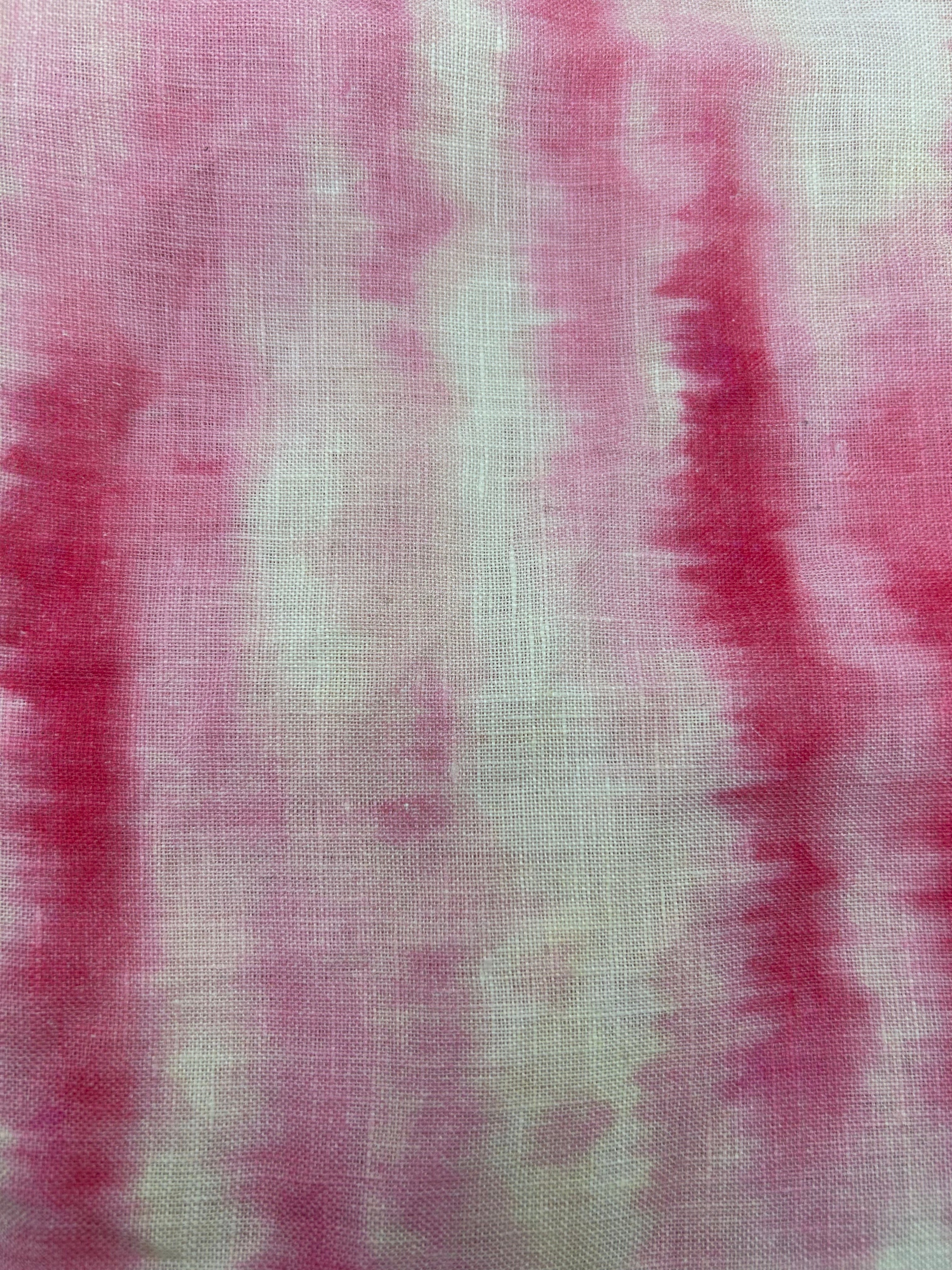 %100 Keten Kumaş - Desenli