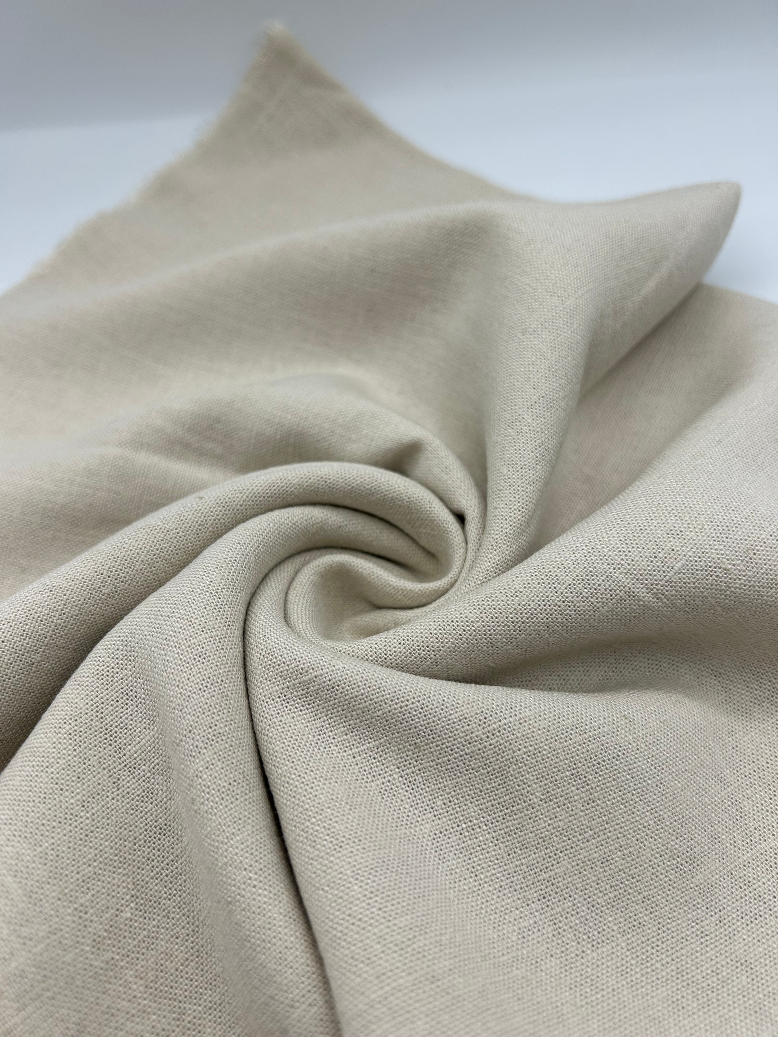 Viskon Keten Kumaş - Krem
