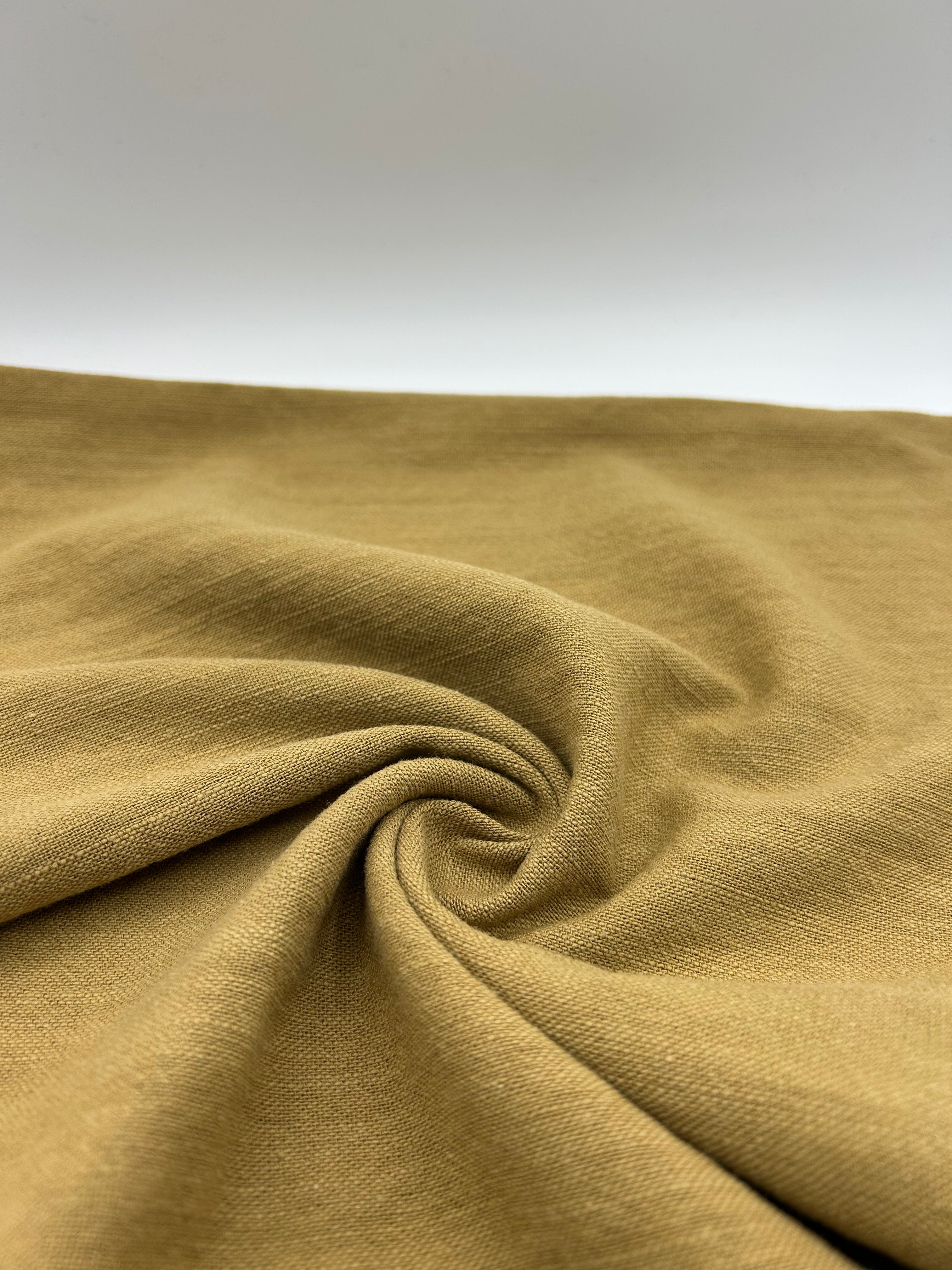 Pamuk Keten Kumaş - Safran