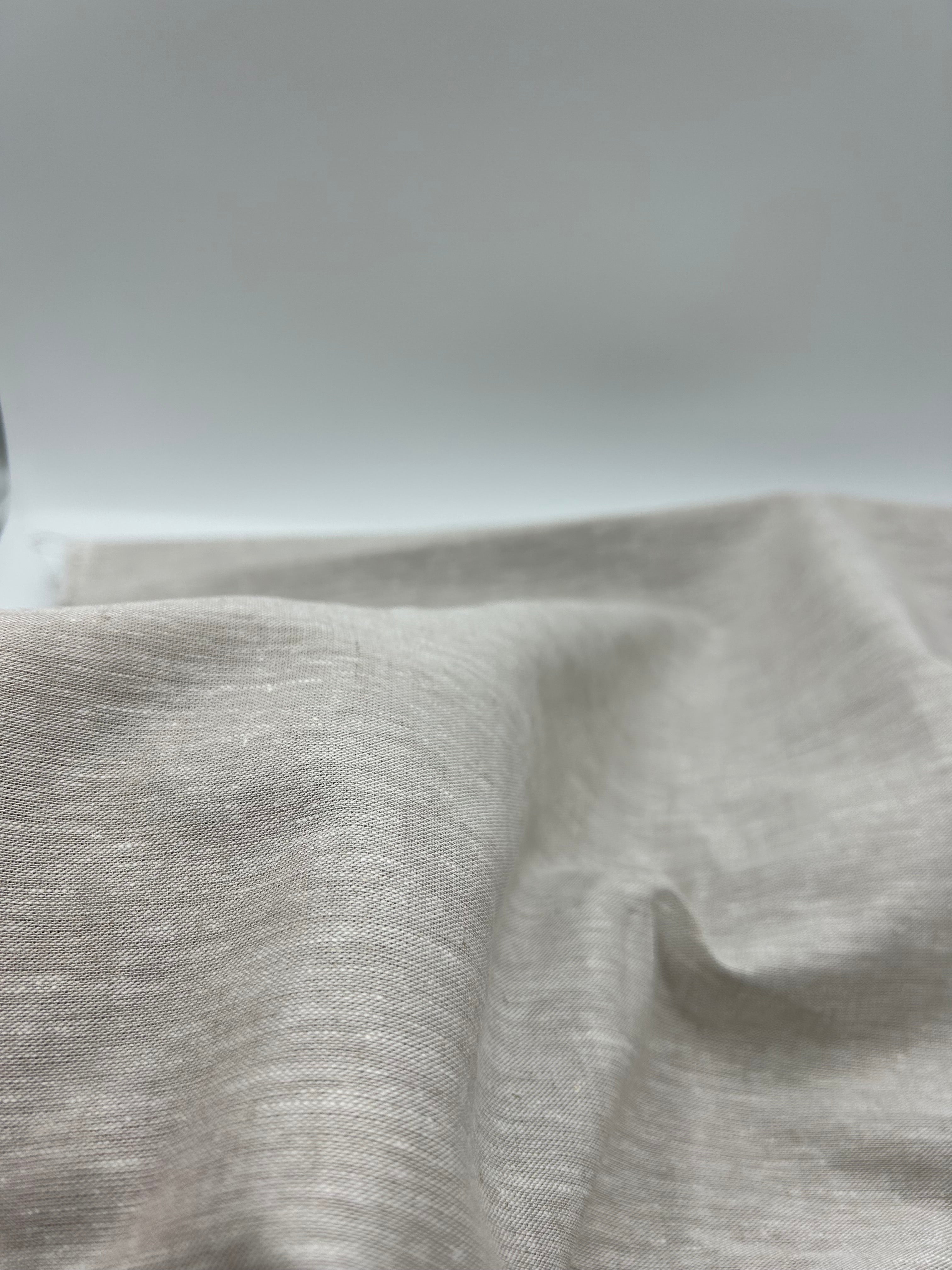 Pamuk Keten Kumaş - Natural