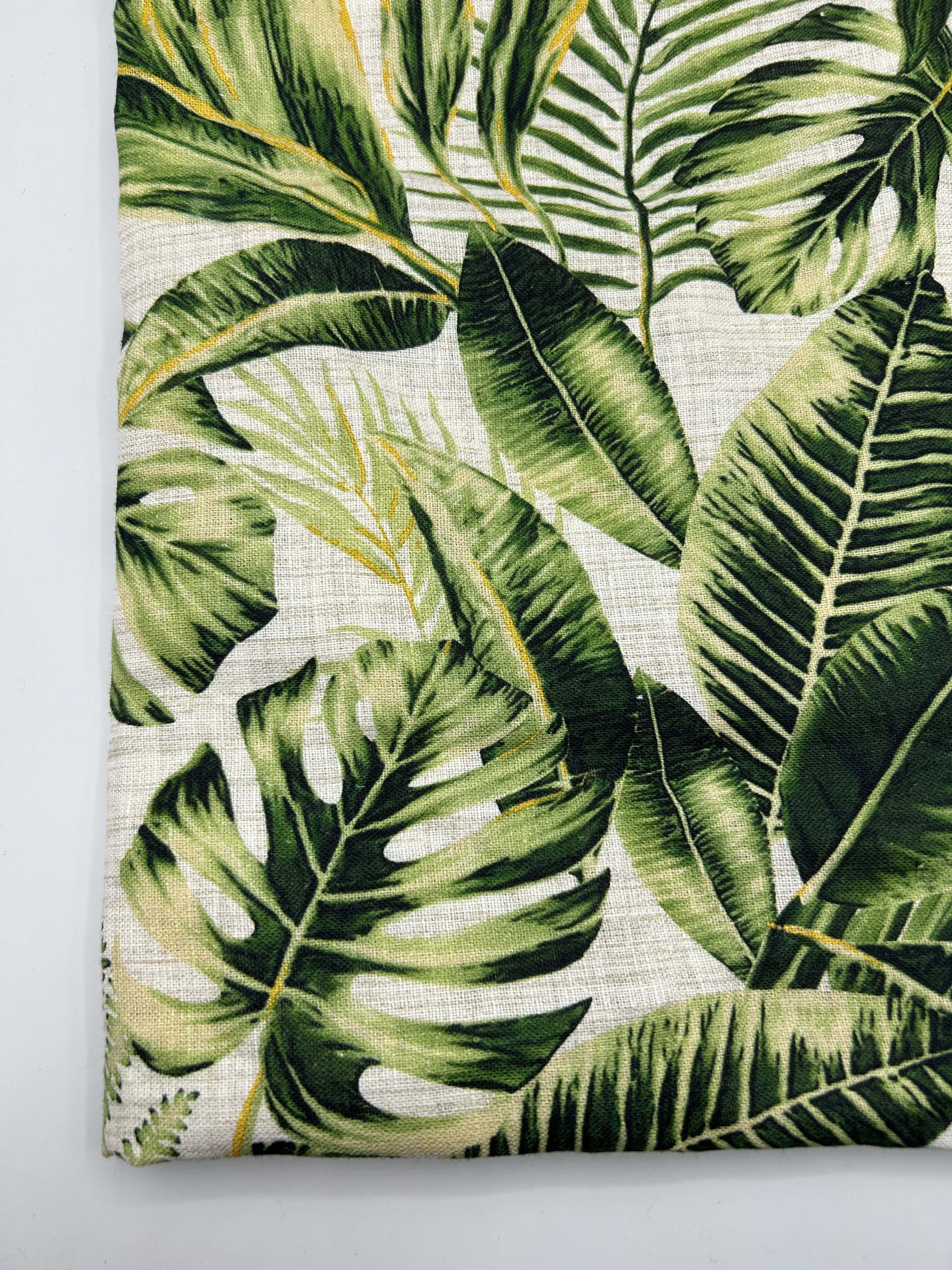 %100 Keten Kumaş - Desenli