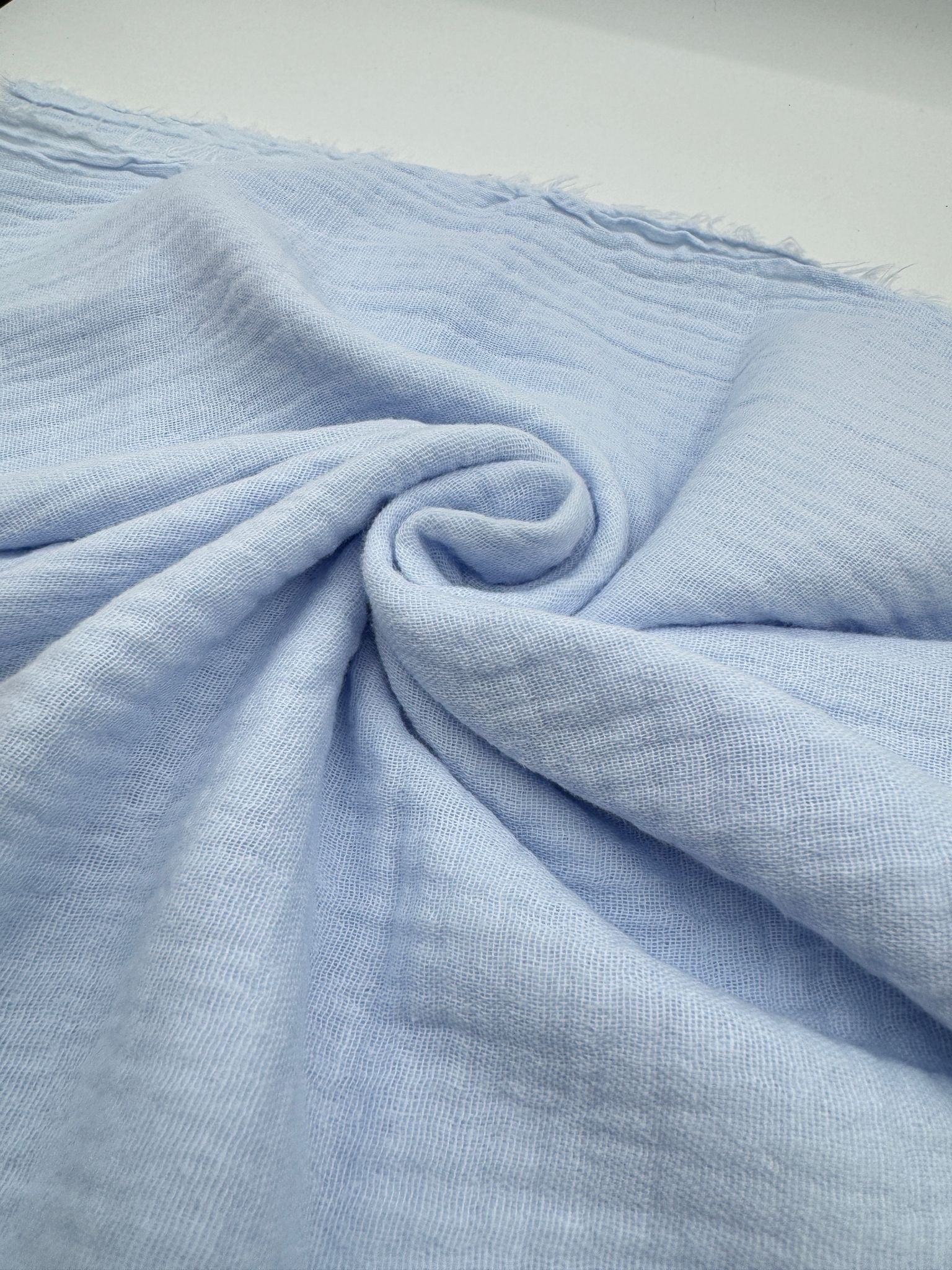 2 Katlı Müslin Kumaş - Bebe Mavi