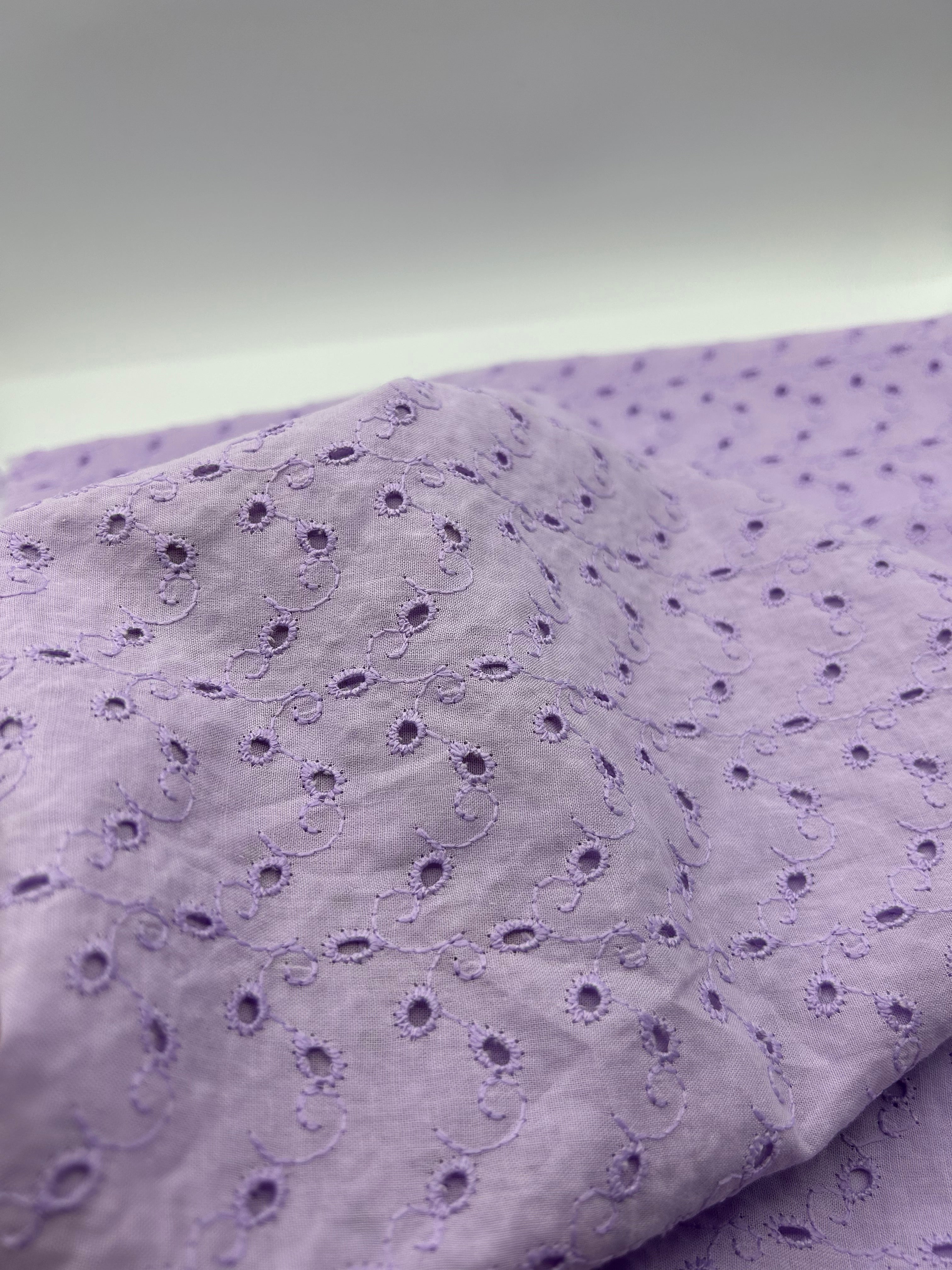 %100 Pamuk Brode Fisto - Lila