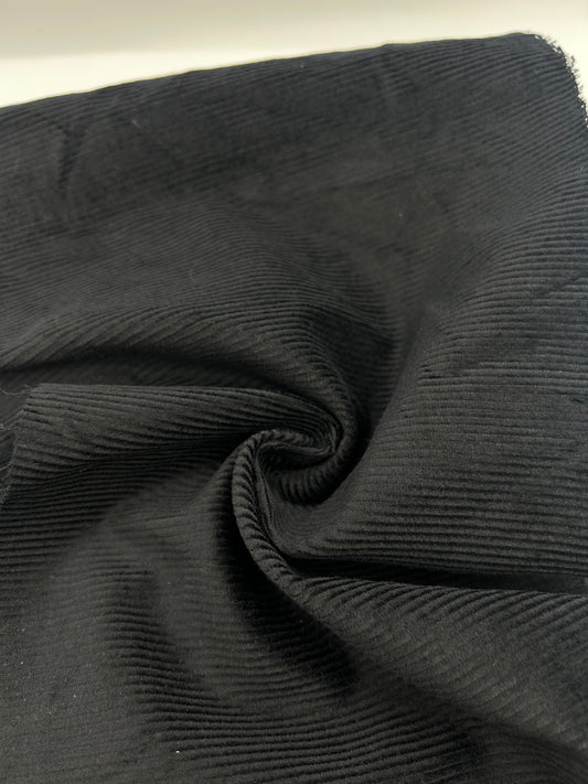 Fitilli Kadife - Siyah