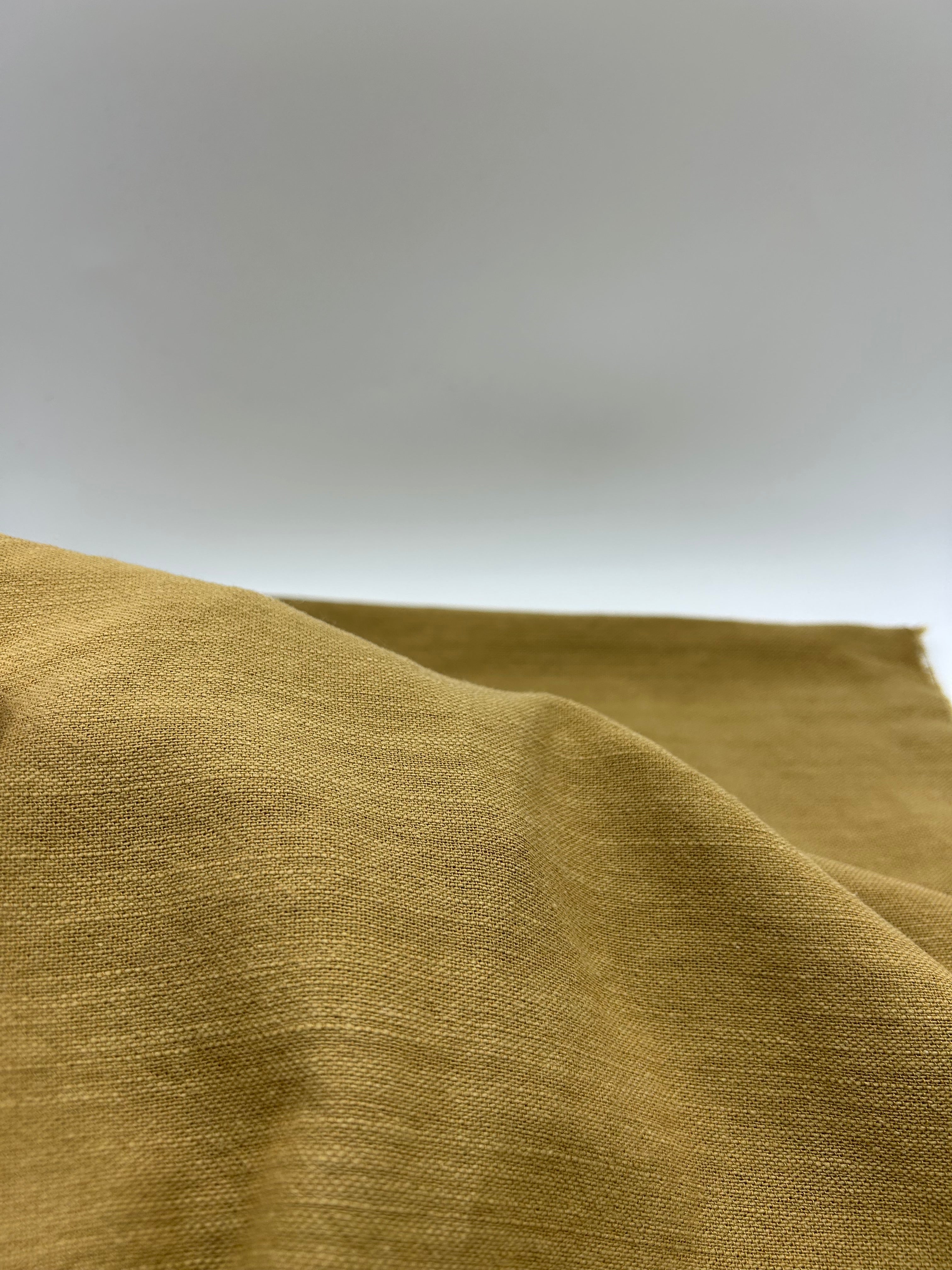 Pamuk Keten Kumaş - Safran