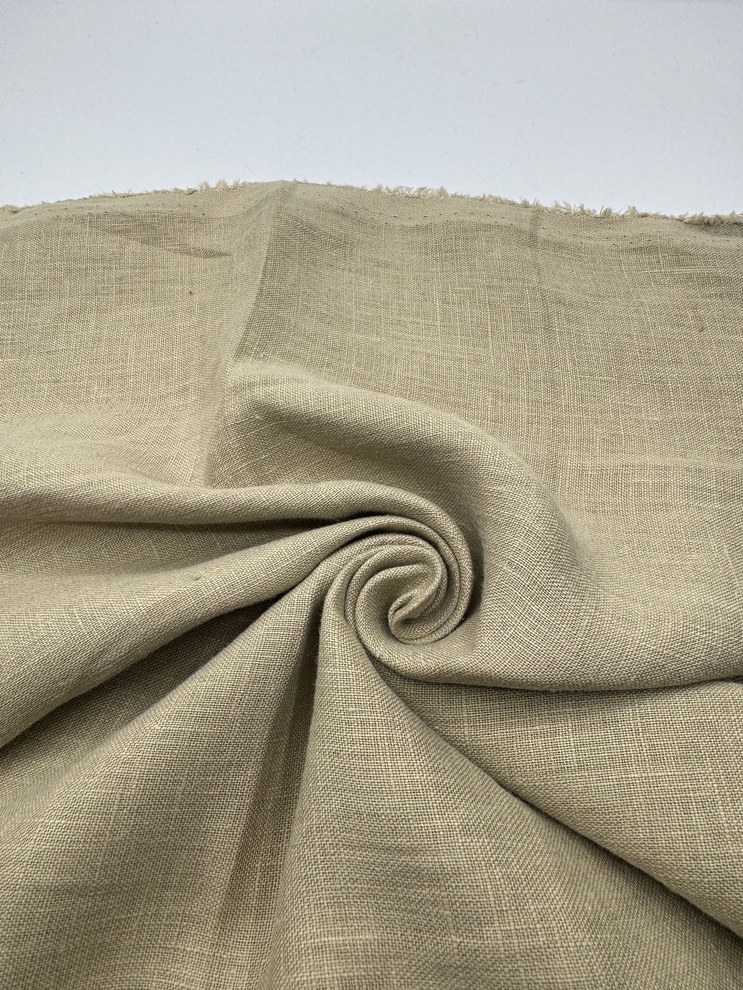 %100 Keten Kumaş – Bej
