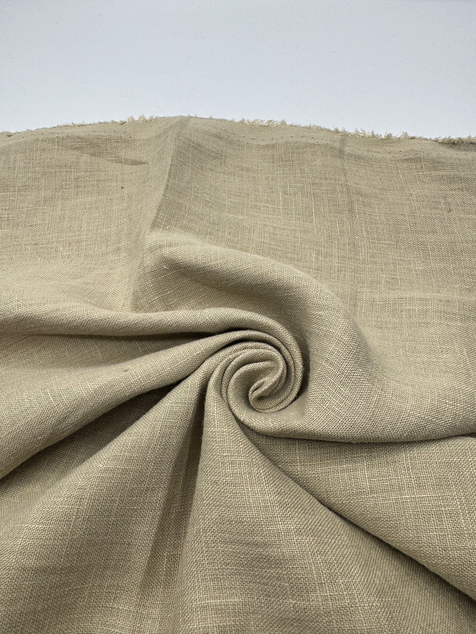 %100 Keten Kumaş – Bej