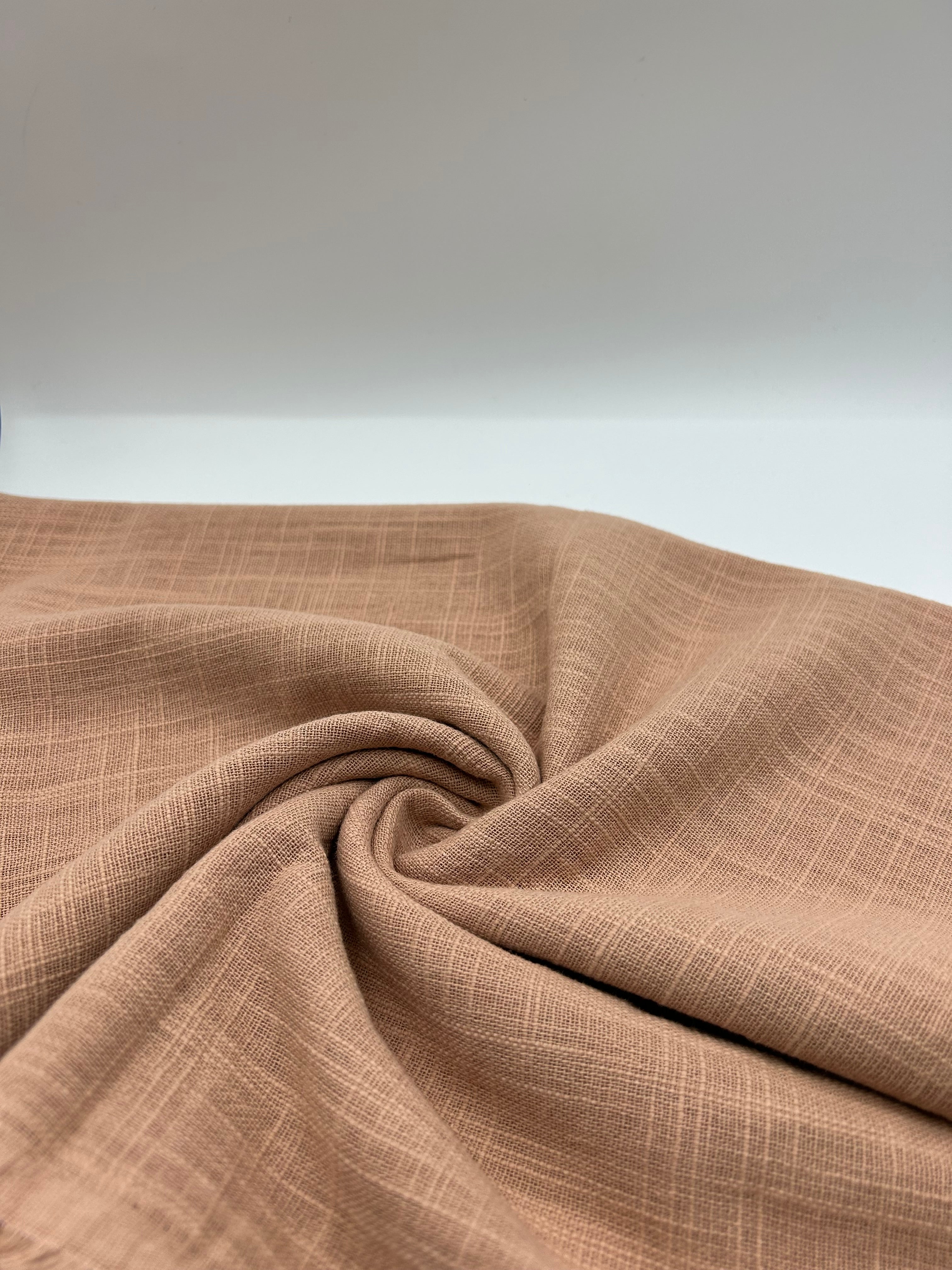 Pamuk Keten Kumaş - Rose