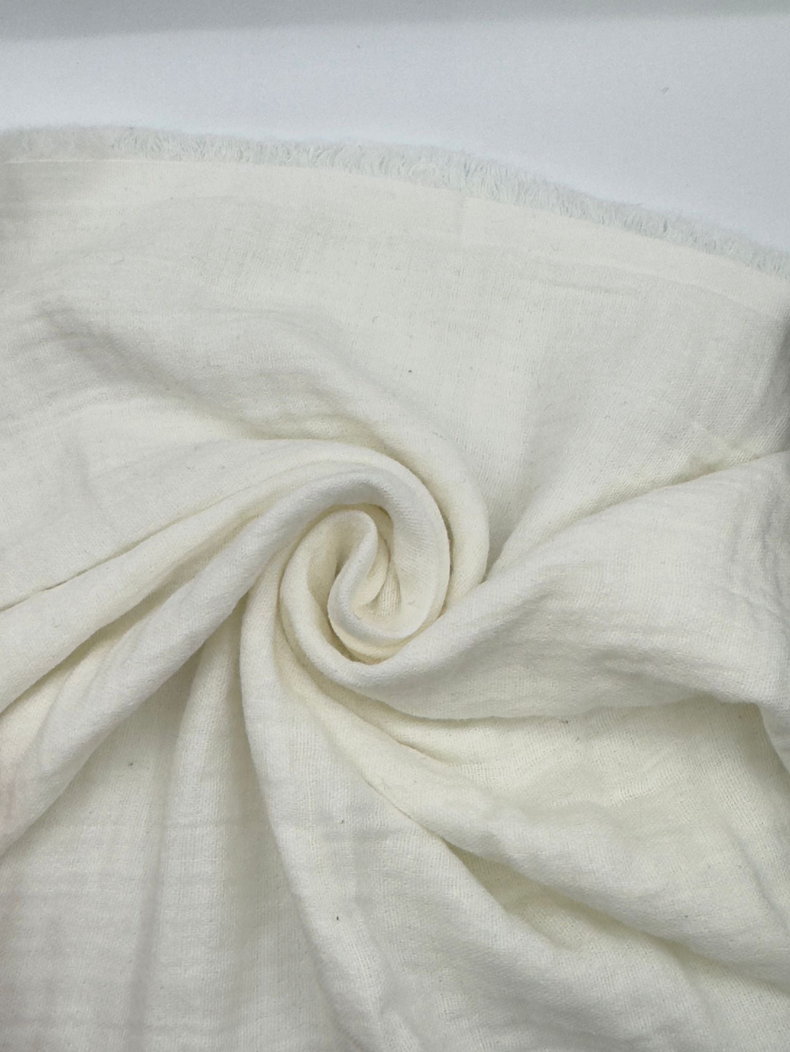 2 Katlı Müslin Kumaş - Ekru