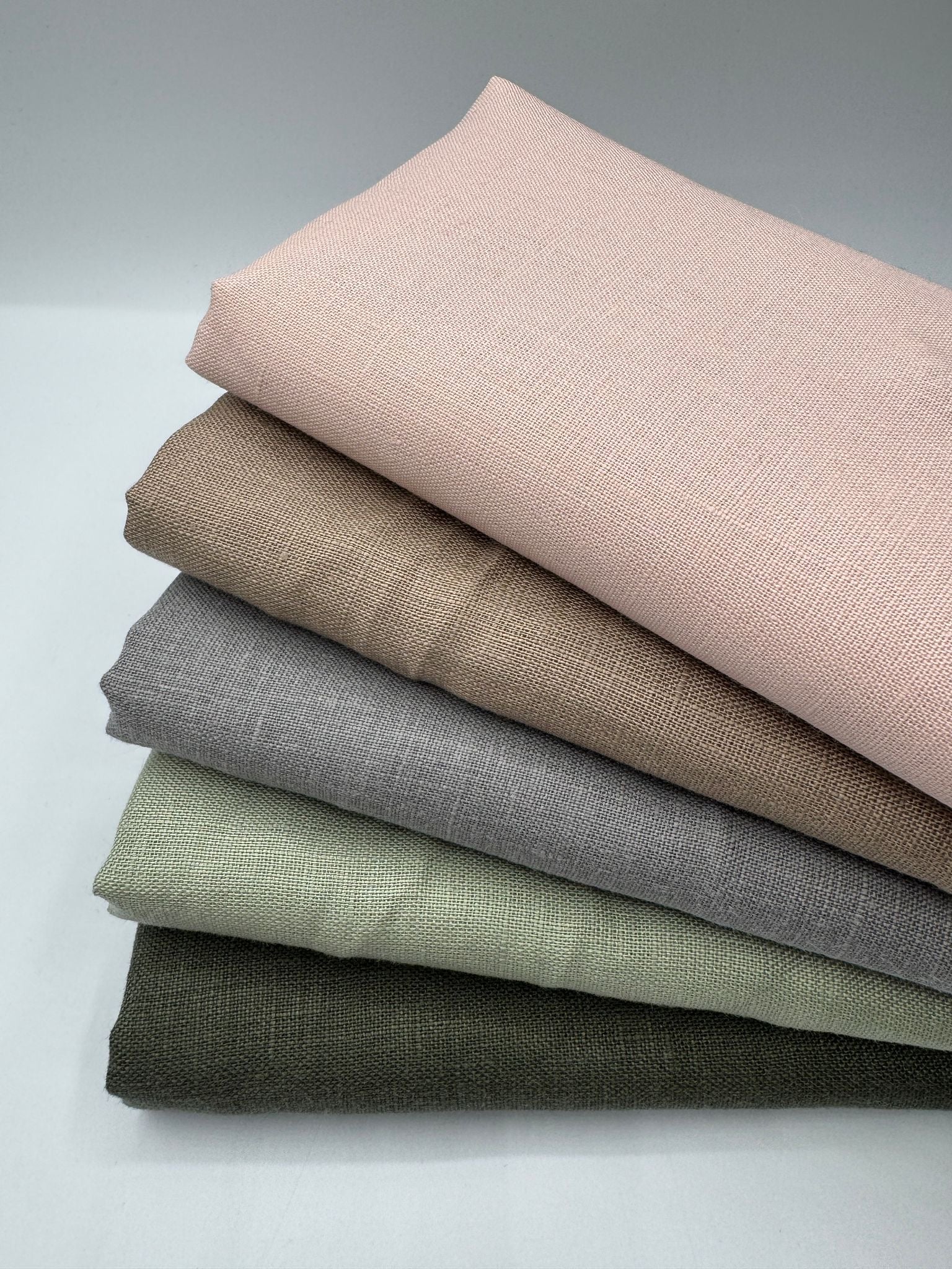 %100 Keten Kumaş – Karamel