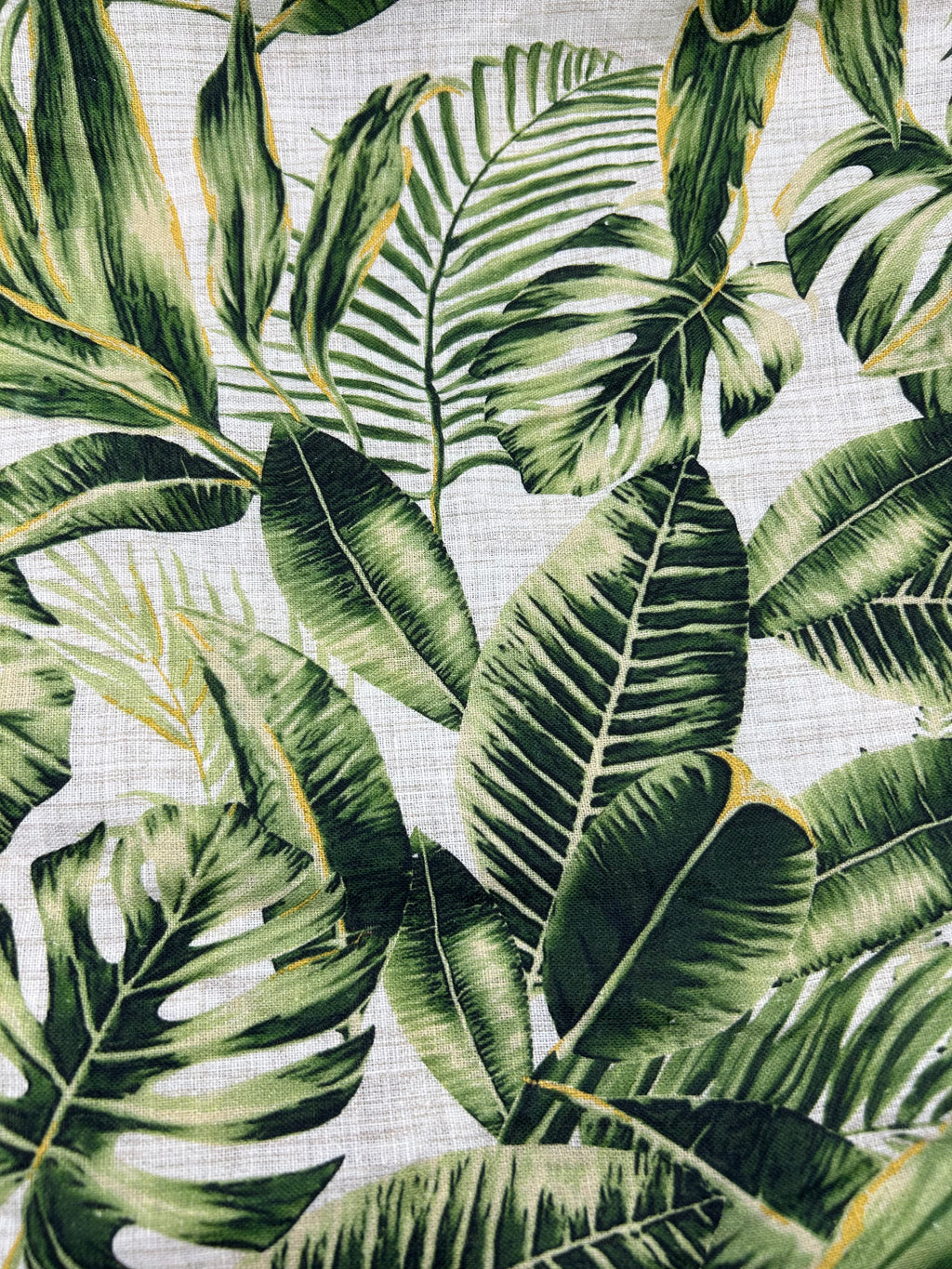 %100 Keten Kumaş - Desenli