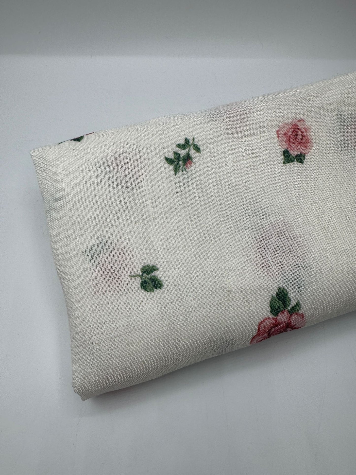 %100 Keten Kumaş - Desenli