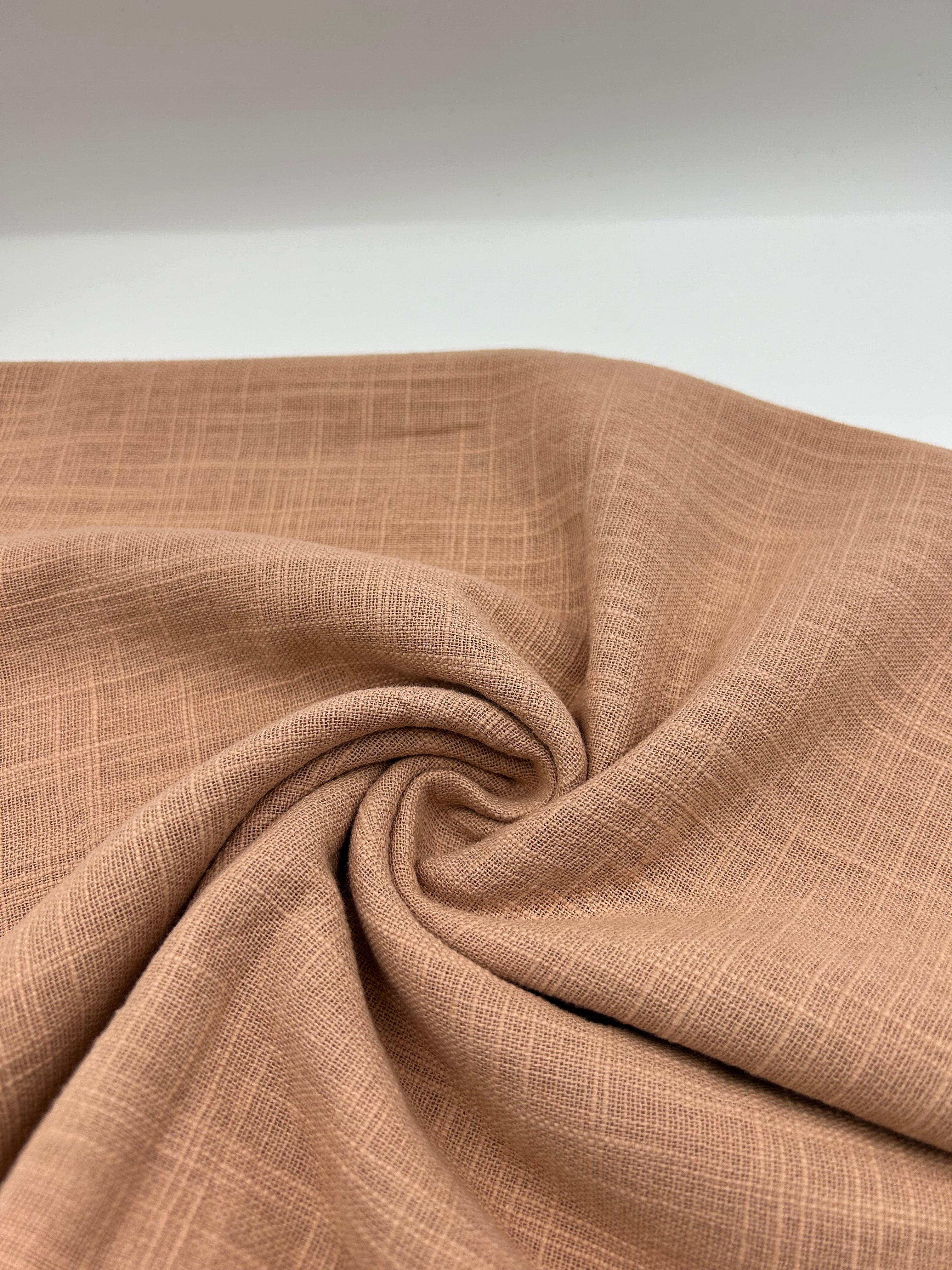 Pamuk Keten Kumaş - Rose