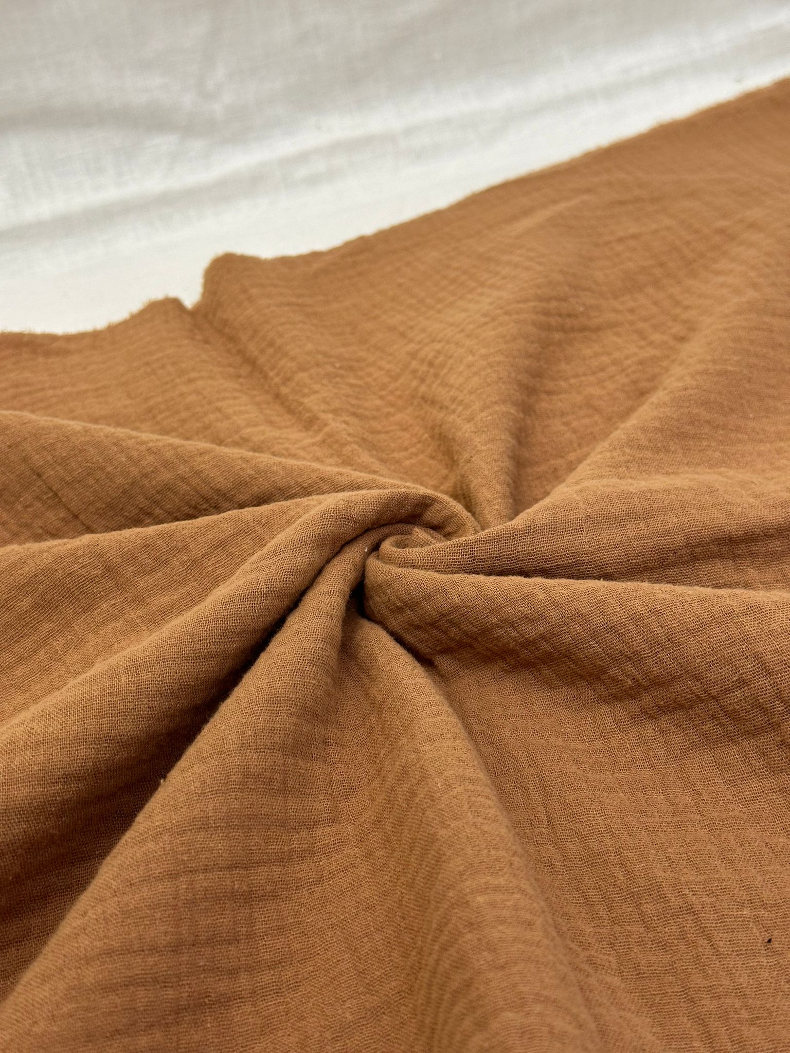 2 Katlı Müslin Kumaş - Camel