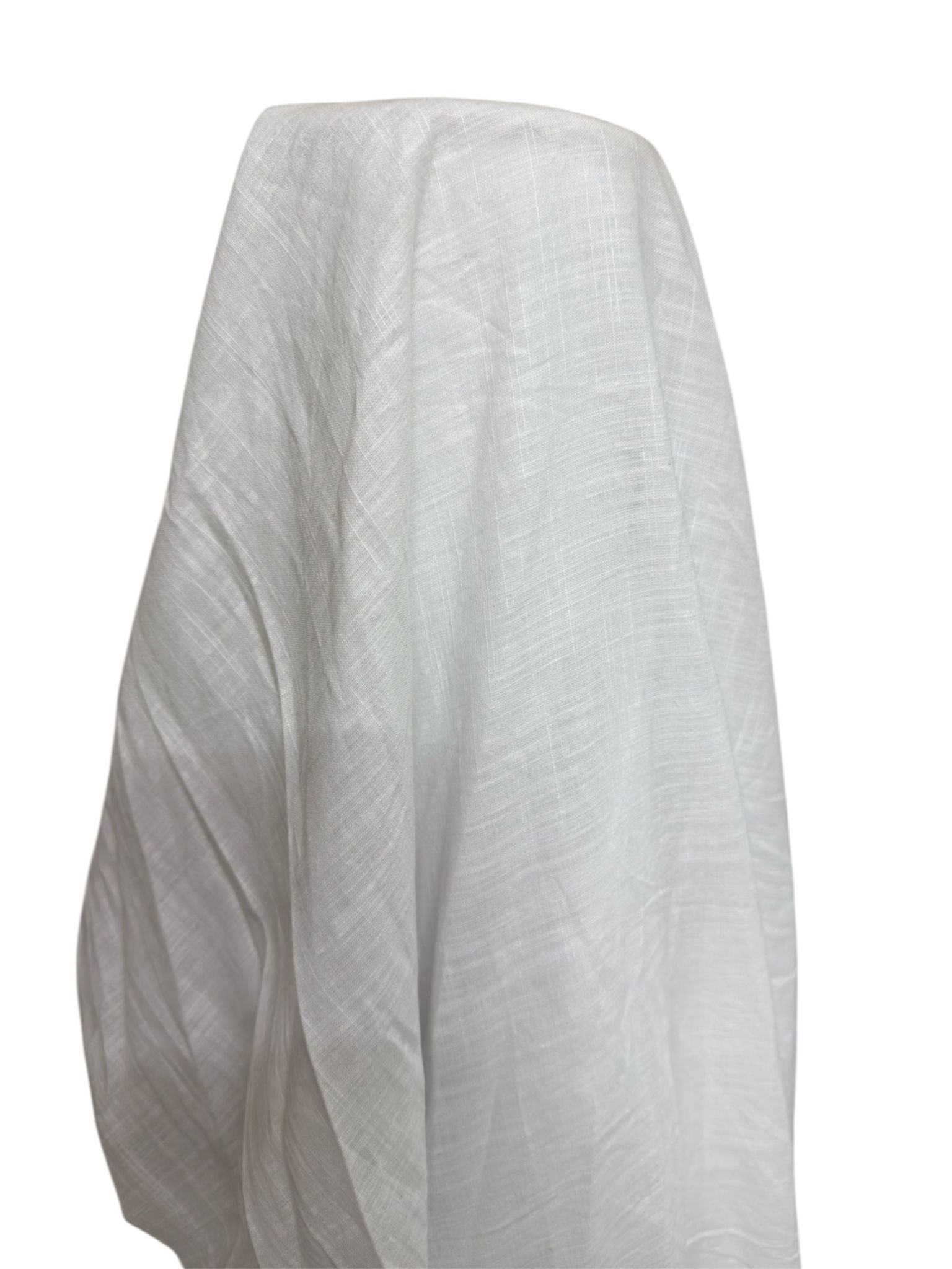 Beyaz Pamuk Keten Fırsat Kumaşı