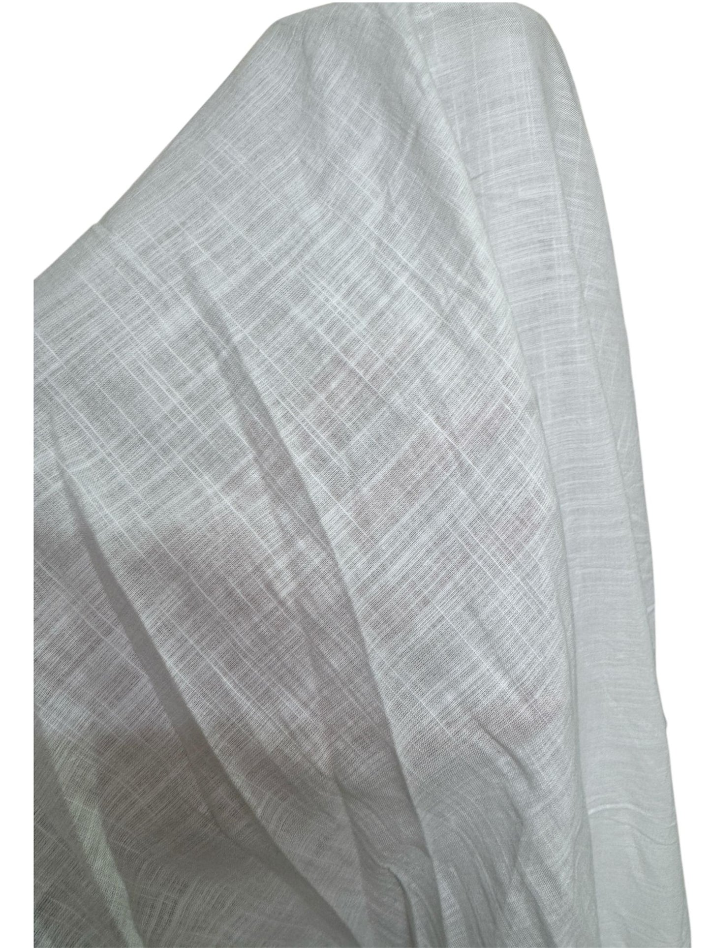 Beyaz Pamuk Keten Fırsat Kumaşı