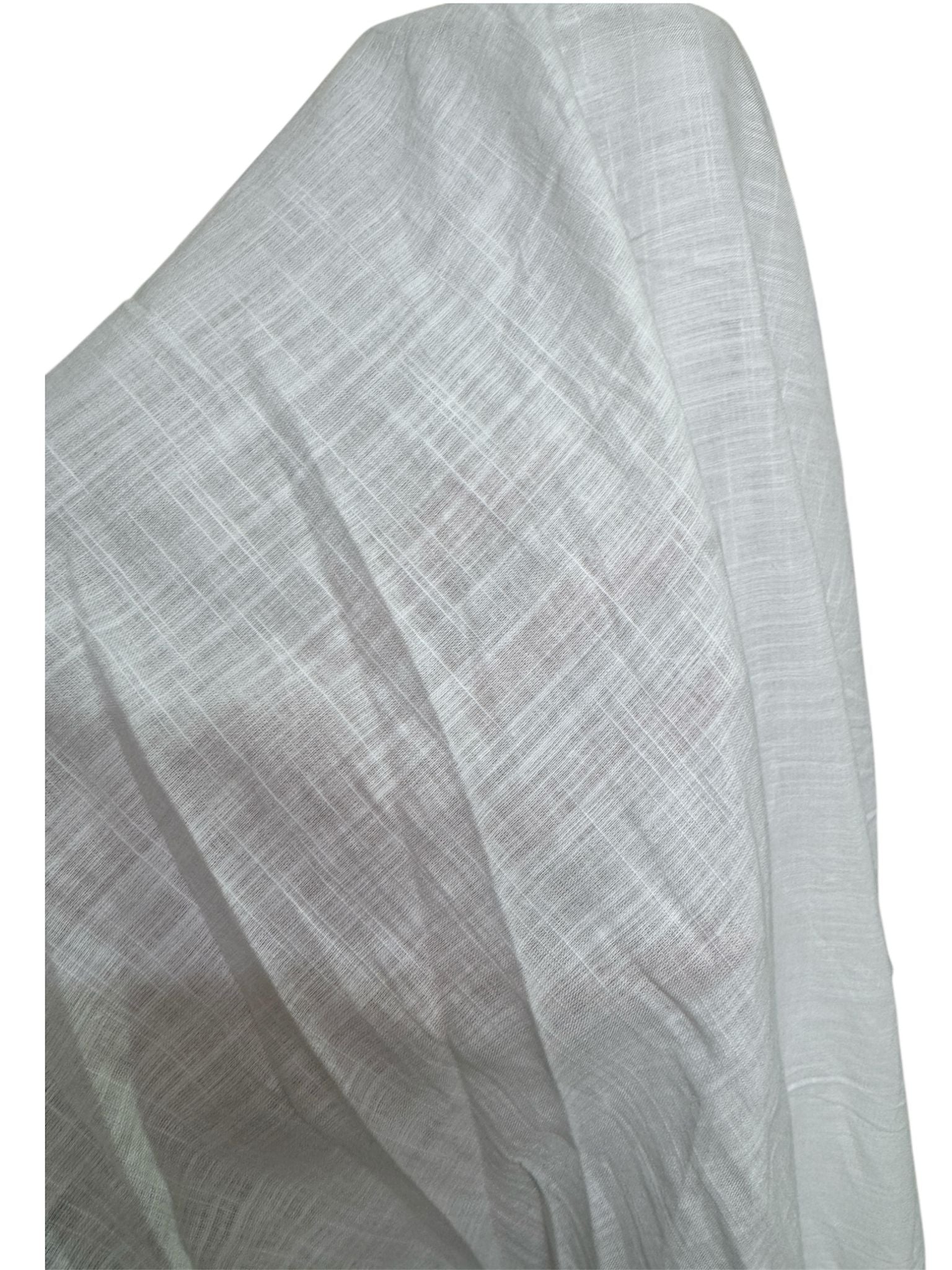 Beyaz Pamuk Keten Fırsat Kumaşı