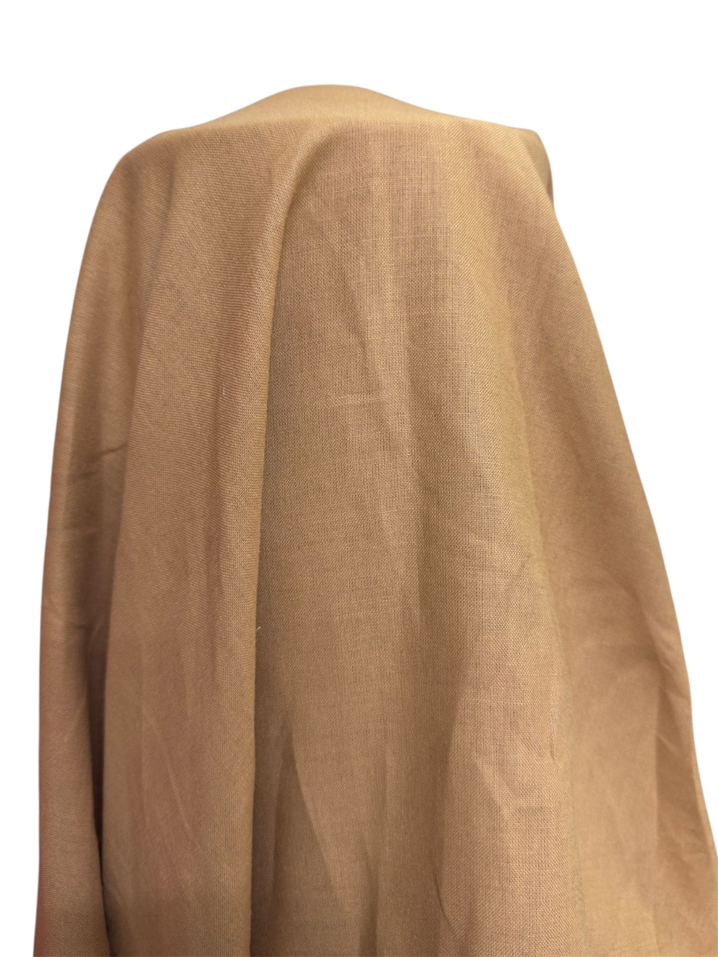 Camel Pamuk Keten Fırsat Kumaşı