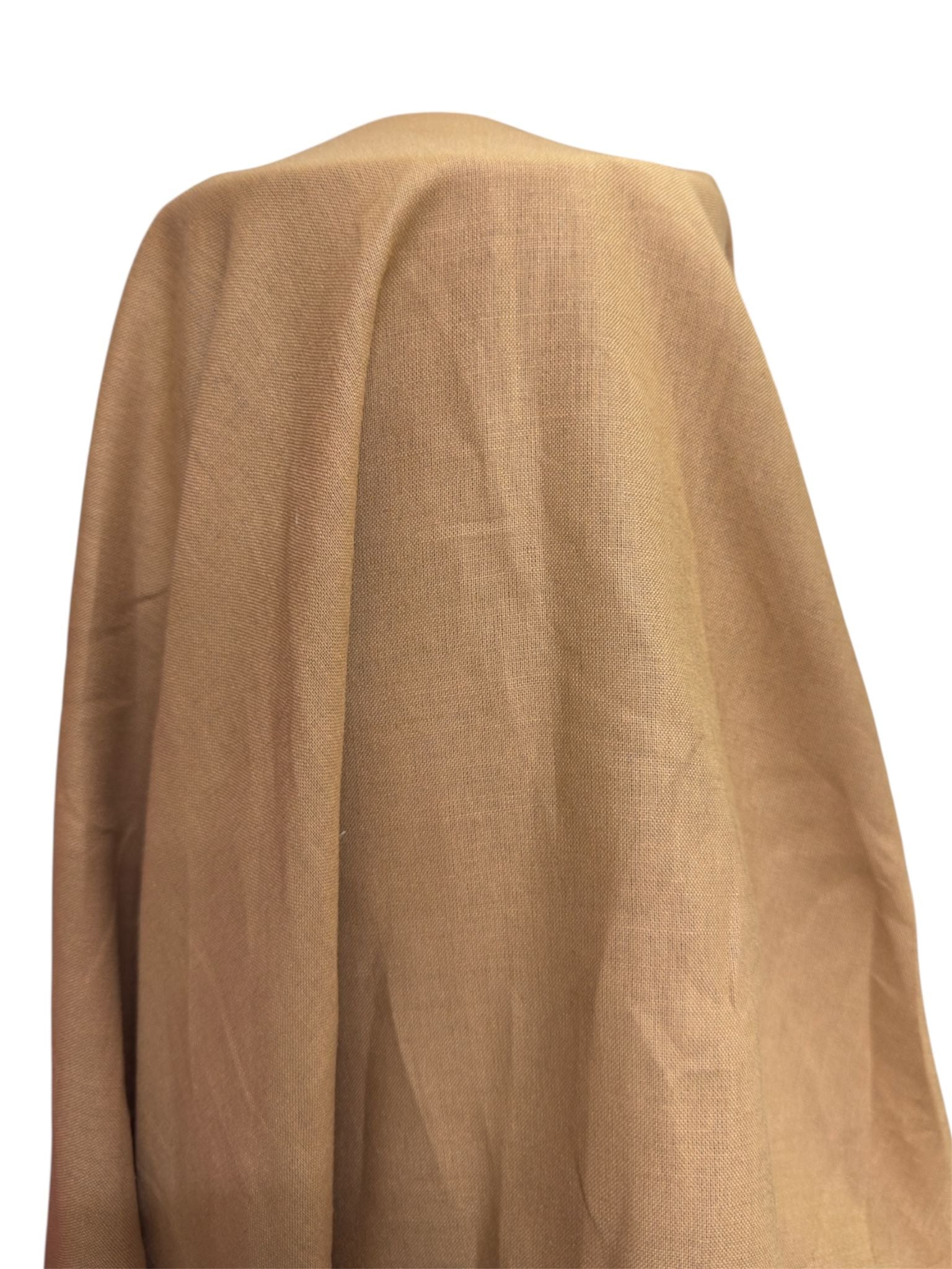 Camel Pamuk Keten Fırsat Kumaşı