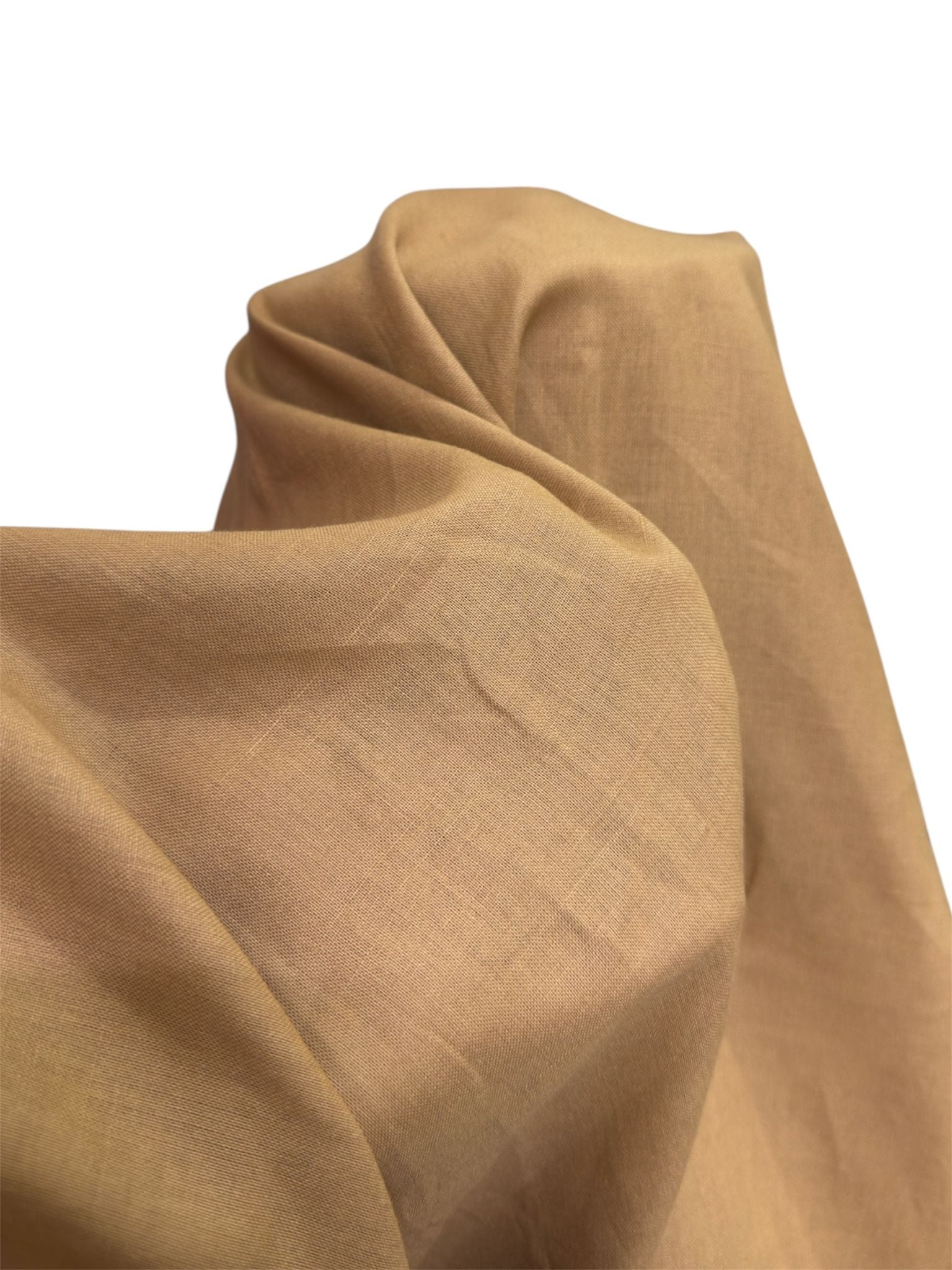 Camel Pamuk Keten Fırsat Kumaşı