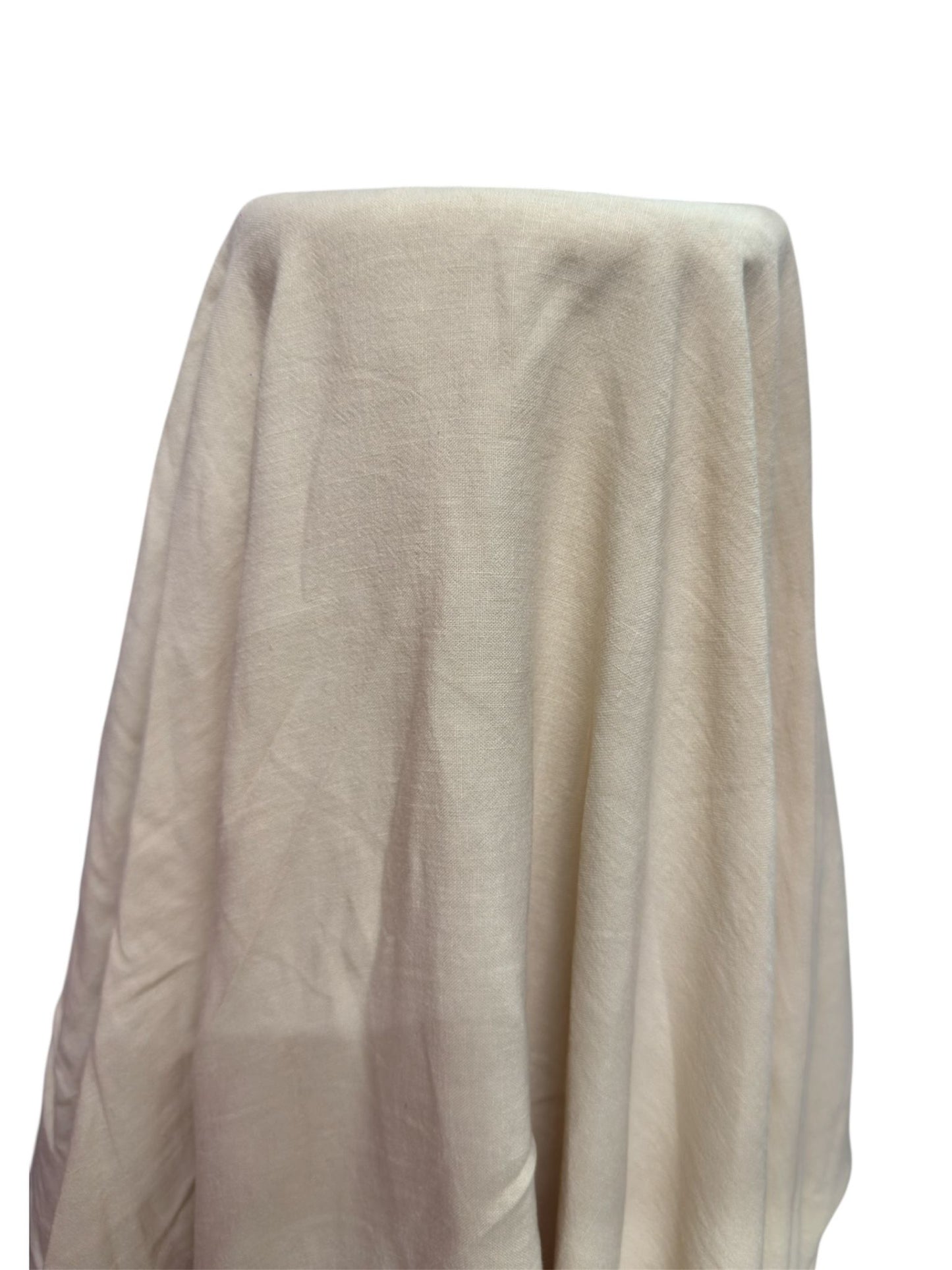 Krem Pamuk Keten Fırsat Kumaşı