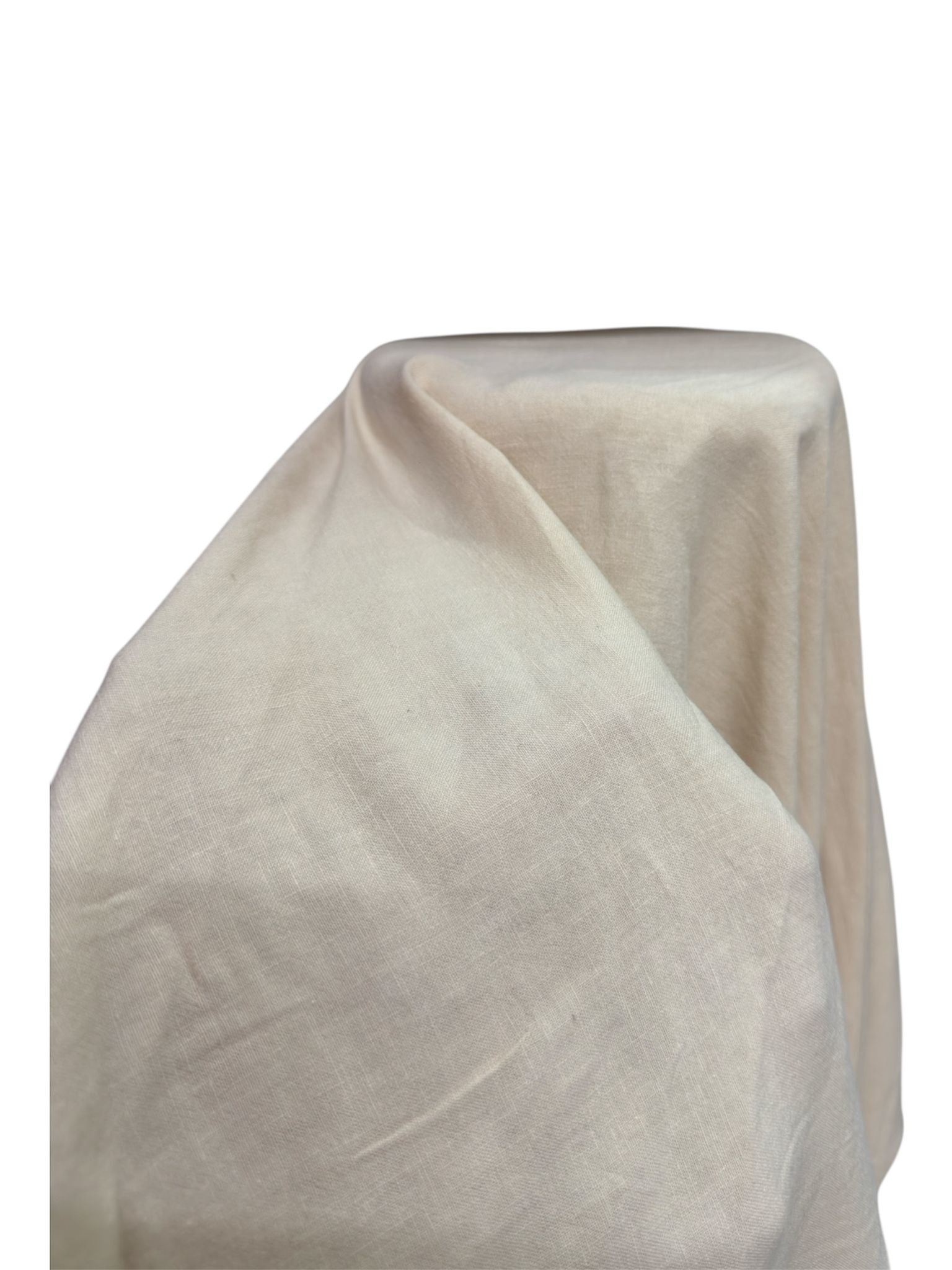 Krem Pamuk Keten Fırsat Kumaşı